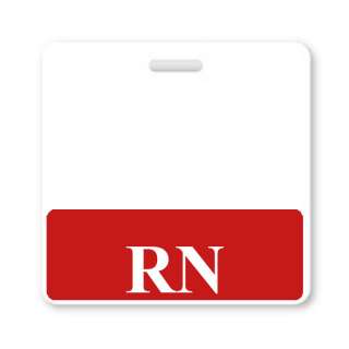25 RN Registered Nurse Hospital ID Badge Buddies P/N BB RN RED H Q25 