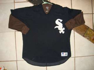 MLB VINTAGE CHICAGO WHITE SOX RUSSELL JERSEY XXLARGE AND LONG SLEEVE 