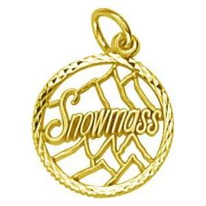  Rembrandt Charms Snowmass Charm, Gold Plated Silver 