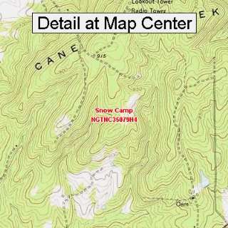  USGS Topographic Quadrangle Map   Snow Camp, North 