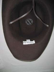 BETMAR Wool Felt Western Cowboy Hat Strap Feather S  