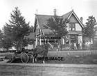 1890 VICTORIAN HOUSE PAINTER HORSE CART PHOTO AMERICAN​A