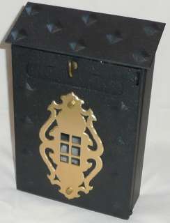 Vintage McKinney Forged Iron Cast Mailbox Old Mail Box Shabby Mail Box 
