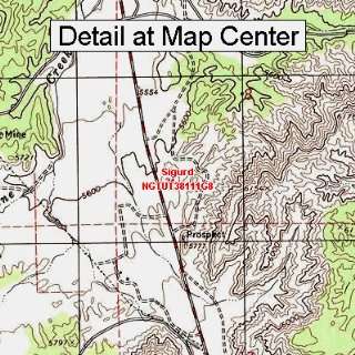   Quadrangle Map   Sigurd, Utah (Folded/Waterproof)