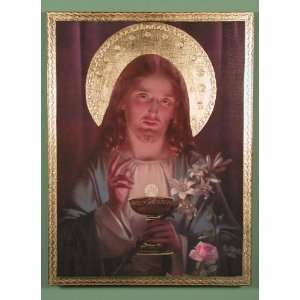  Christ Communion Plaque   12 x 15 1/2