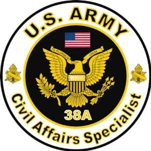  United States Army MOS 38A Civil Affairs Specialist Decal 