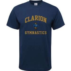  Clarion Golden Eagles Navy Youth Gymnastics Arch T Shirt 