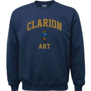  Clarion Golden Eagles Navy Youth Art Arch Crewneck 