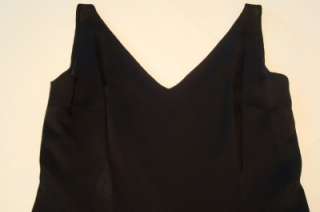 CHRISTIAN DIOR LITTLE BLACK COCKTAIL DRESS BOUTIQUE PARIS V NECK 