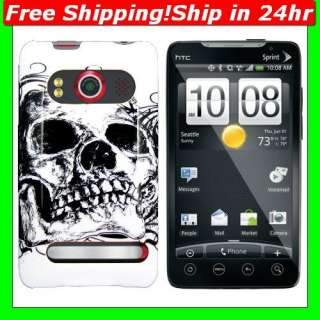 Skull Tattoo Protector Case Cover For Sprint HTC Evo 4G  