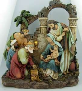 Piece Christmas Nativity Set Scene Figurine Figure Holy Family Jesus 