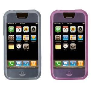  Speck iPhone SkinTight Silicone 2 pack Case   White & Pink 