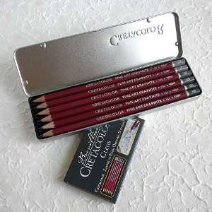 Cretacolor Cleos Fine Art Graphite Pencil Set (6 Pencils 