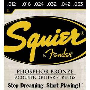  Squier by Fender Phosphor Bronze Light Acoustic Guitar 
