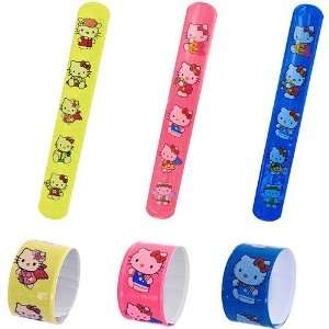   Pack of 12 Assorted Hello Kitty Slap Bracelets Arts, Crafts & Sewing