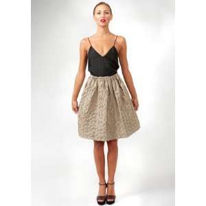  Beige Wavy Pattern Skirt 