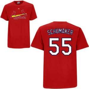 Youth St. Louis Cardinals #55 Skip Schumaker Name and Number Tshirt 