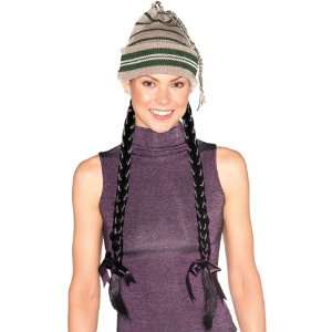  Ski Cap with Pigtail Braids Toys & Games