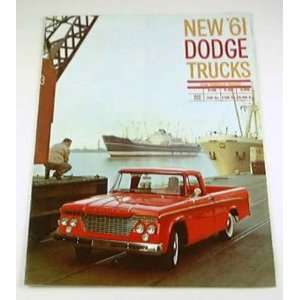  1961 61 DODGE Pickup TRUCK BROCHURE D100 D200 D300 