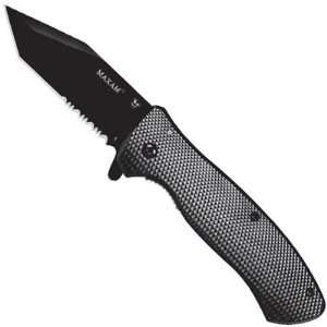  Folding Knife FK 38645B One Hand Opening with belt clip 