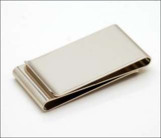 Silvertone Double Sided Money Clip Personalize it FREE  