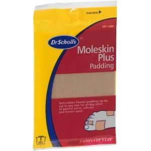  DR SCHOLLS MOLESKIN PLUS 4 1/8 X 3 1 per pack by SCHERING 