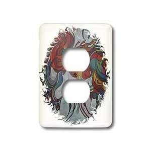   cockerel, year of the rooster   Light Switch Covers   2 plug outlet