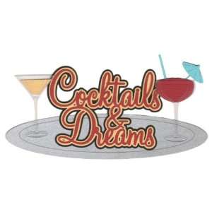  Cocktails And Dreams Laser Die Cut Arts, Crafts & Sewing