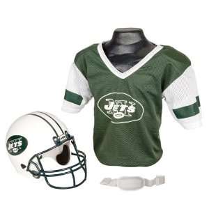    New York Jets Youth NFL Helmet and Jersey Set 