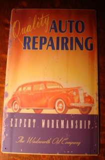 QUALITY AUTO REPAIR Rustic Vintage Automobile Car Gas Station Garage 