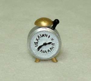 Dollhouse Miniature Heidi Ott Old Fashioned Alarm Clock  
