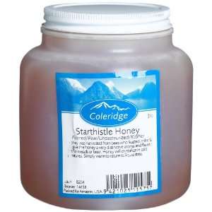 Coleridge Brewing Honey, Starthistle, Raw, Unpasturized, 3 Pound Tub 