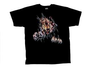 Wolf T Shirt Rip Out Shred Wolves Tee  