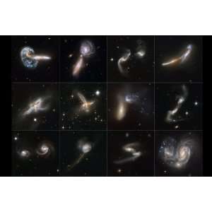  Colliding Galaxies   24x36 Poster 