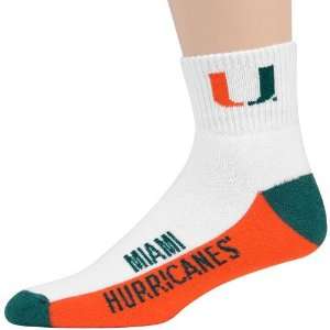   Hurricanes Tri Color Team Logo Quarter Length Socks