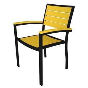 Poly Wood A200FABLE Euro Arm Outdoor Dining Chair (2 pack)  