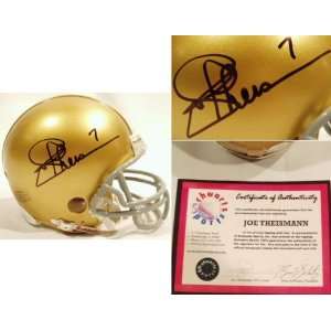  Joe Theismann Signed Notre Dame Mini Helmet Sports 