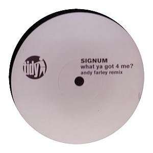  SIGNUM / WHAT YA GOT 4 ME? (LIMITED REMIX) SIGNUM Music