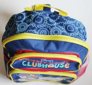 NWT Disney Mickey Mouse Clubhouse Backpack Authentic  
