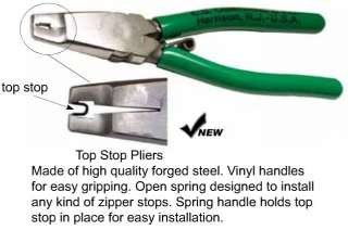 Professional LeatherCraft Repair Zipper Top Stop Pliers  