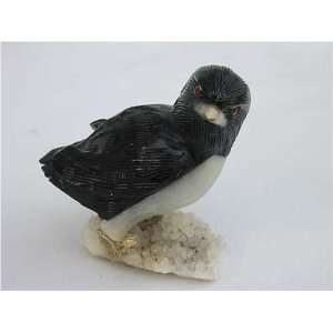  Natural Stone Penguin Figurine 3.0 H