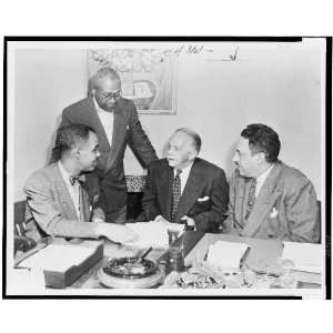  Roy Wilkins,W White,Thurgood Marshall,Henry Moon 1951 
