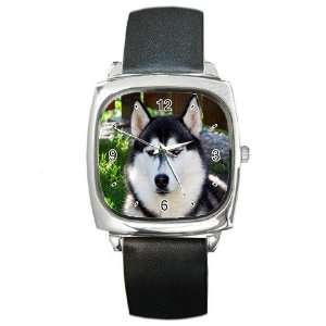 Siberian Husky 37 Square Metal Watch FF0628