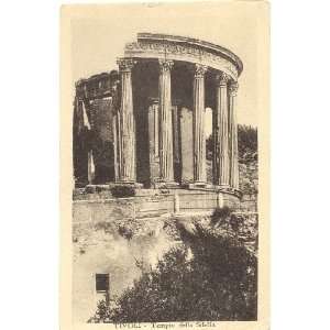   1920s Vintage Postcard Temple of Sibilla Tivoli Italy 
