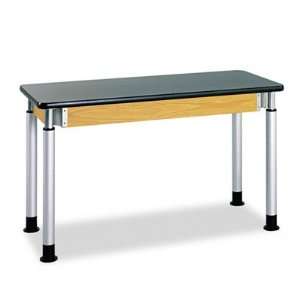 Diversified Woodcraft P8301K UV Finish Plain Adjustable Height Table 