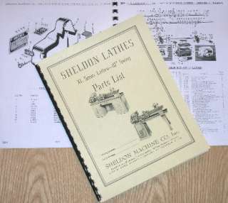 SHELDON 10 Metal Lathe Parts Manual  