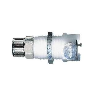   Compression Fitting Body; Valved, 3/8 in. Tube OD, 1/4 in. Flow Size