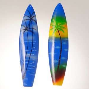  Sterling Painted Sale wooden surf board with palm tree 