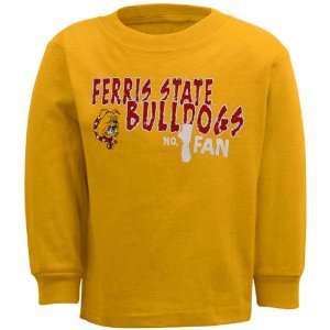 Ferris State Bulldogs Toddler Gold #1 Fan Long Sleeve T shirt  