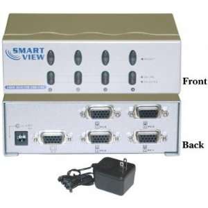  4 PC to 1 Monitor (VGA / HD15) Electronic Switch Box Electronics